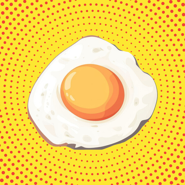 Marja van den Plakát, Obraz - Sunny Side Pop Art, Marja van den, 40 × 40 cm