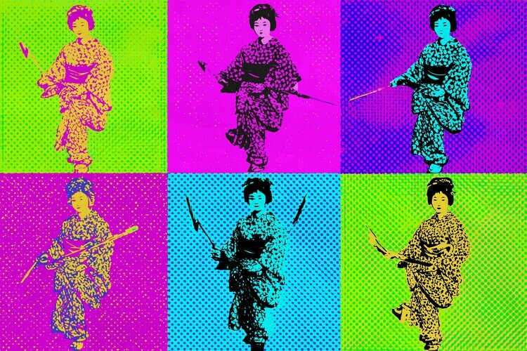 Treechild Plakát, Obraz - Japanese Pop Art Woman, Treechild, 40 × 26.7 cm