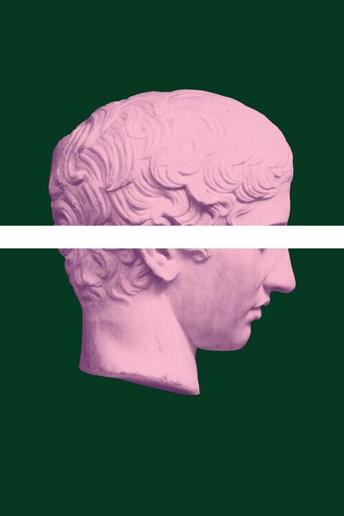 Talitha McQueen Plakát, Obraz - Abstract Pink Bust, Talitha McQueen, 26.7 × 40 cm