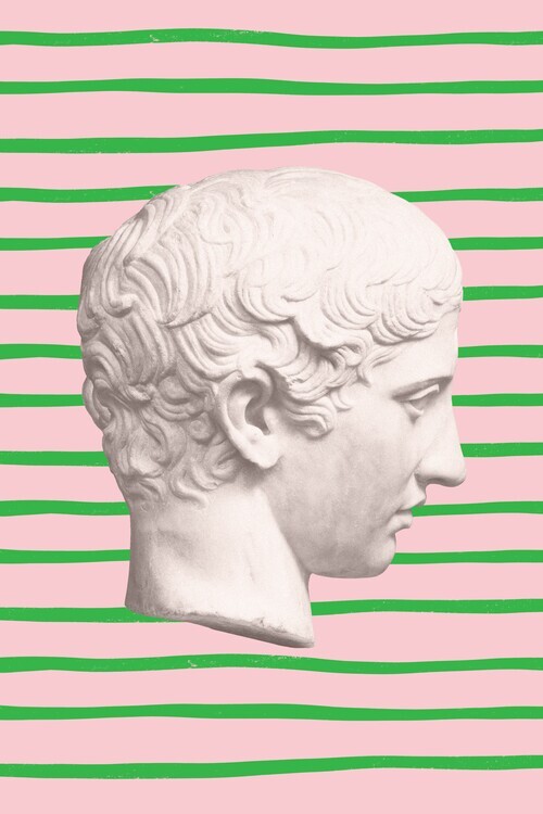 Talitha McQueen Plakát, Obraz - Pop Art Roman Bust, Talitha McQueen, 26.7 × 40 cm