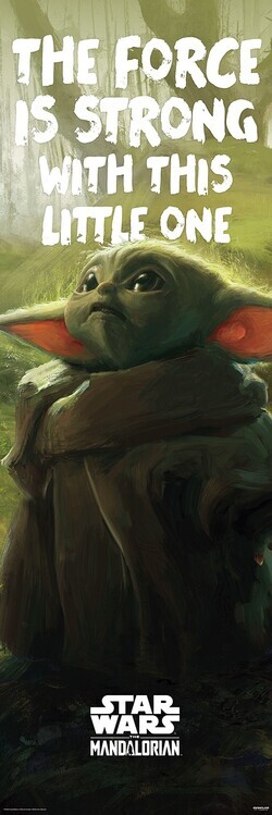 GRUPO ERIK Plakát, Obraz - Star Wars: The Mandalorian - Grogu, 53 × 158 cm