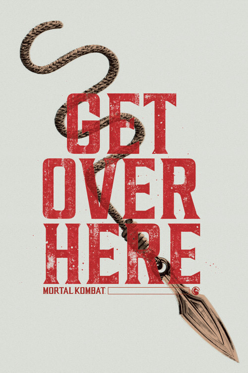 Europosters Plakát, Obraz - Mortal Kombat - Get over here, 26.7 × 40 cm