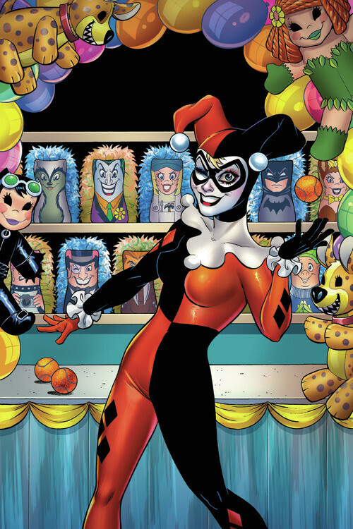Europosters Plakát, Obraz - Harley Quinn Cover - Circus, 26.7 × 40 cm