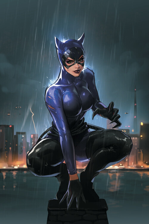 Europosters Plakát, Obraz - Catwoman Cover - Night, 26.7 × 40 cm