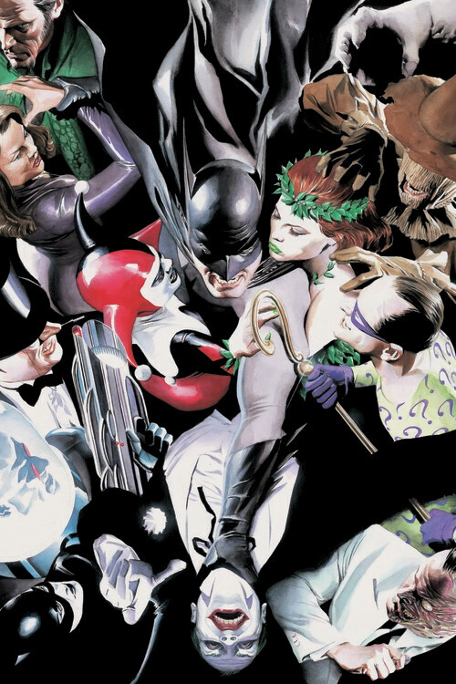Europosters Plakát, Obraz - Batman and Villains - Cover, 26.7 × 40 cm