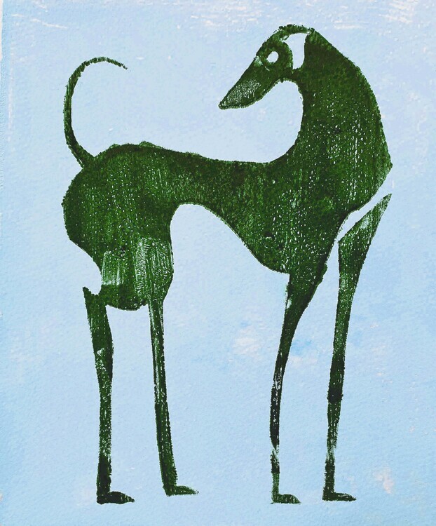 Christina Misuro Plakát, Obraz - Elegant Desert Dog, Christina Misuro, 33.2 × 40 cm