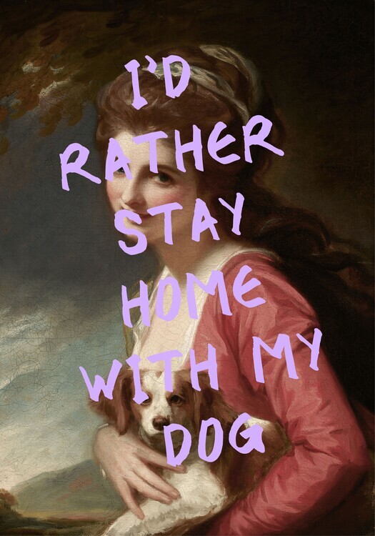 Athene Fritsch Plakát, Obraz - Funny Classic Dog Lover, Athene Fritsch, 26.7 × 40 cm