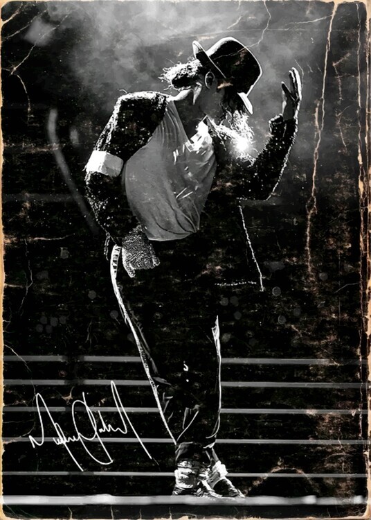 autor Plakát, Obraz - Retro-Style King Of Pop Performance Poster, 30 × 40 cm