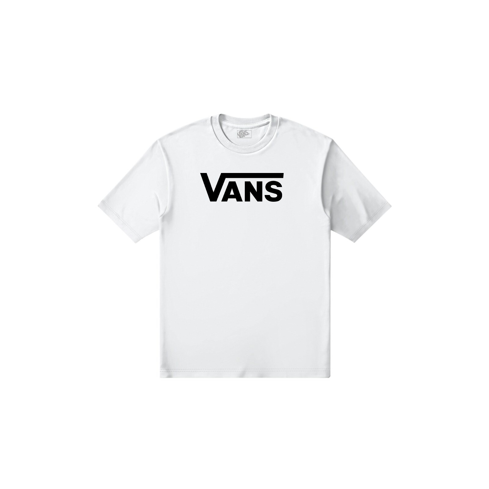 triko VANS - Classic Drop V Ss Crew Tee-B White/Black (YB2) velikost: M