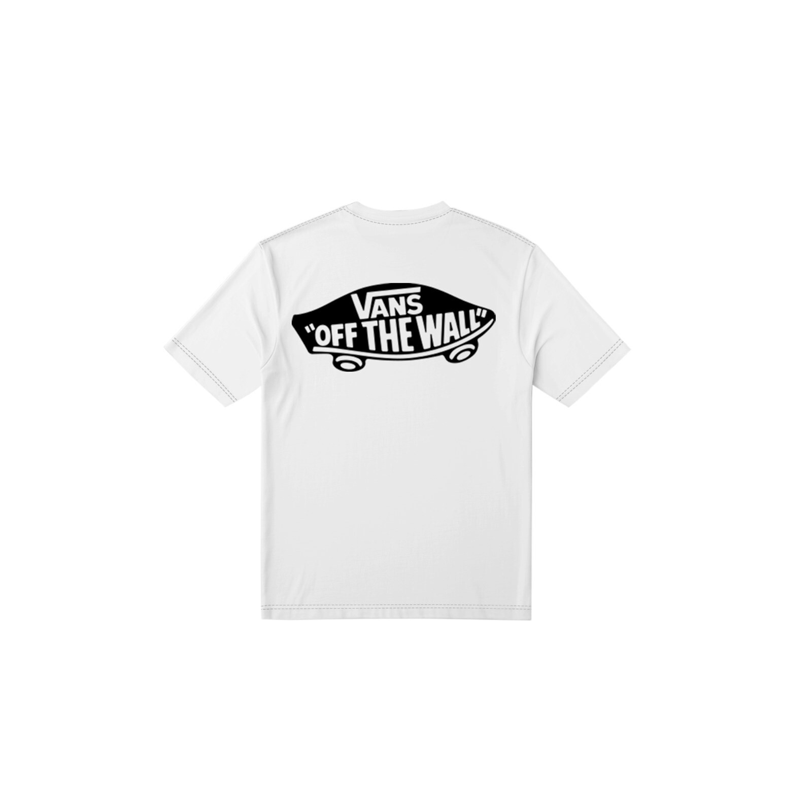 triko VANS - Double Standard Ss Tee White/Black (YB2) velikost: XL