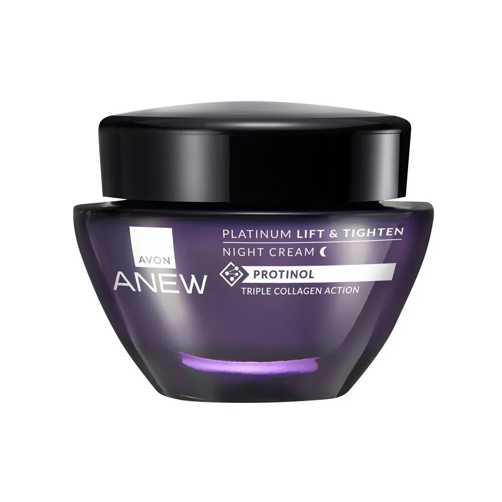 Avon Noční liftingový krém Anew Platinum Triple Collagen Action 50 ml