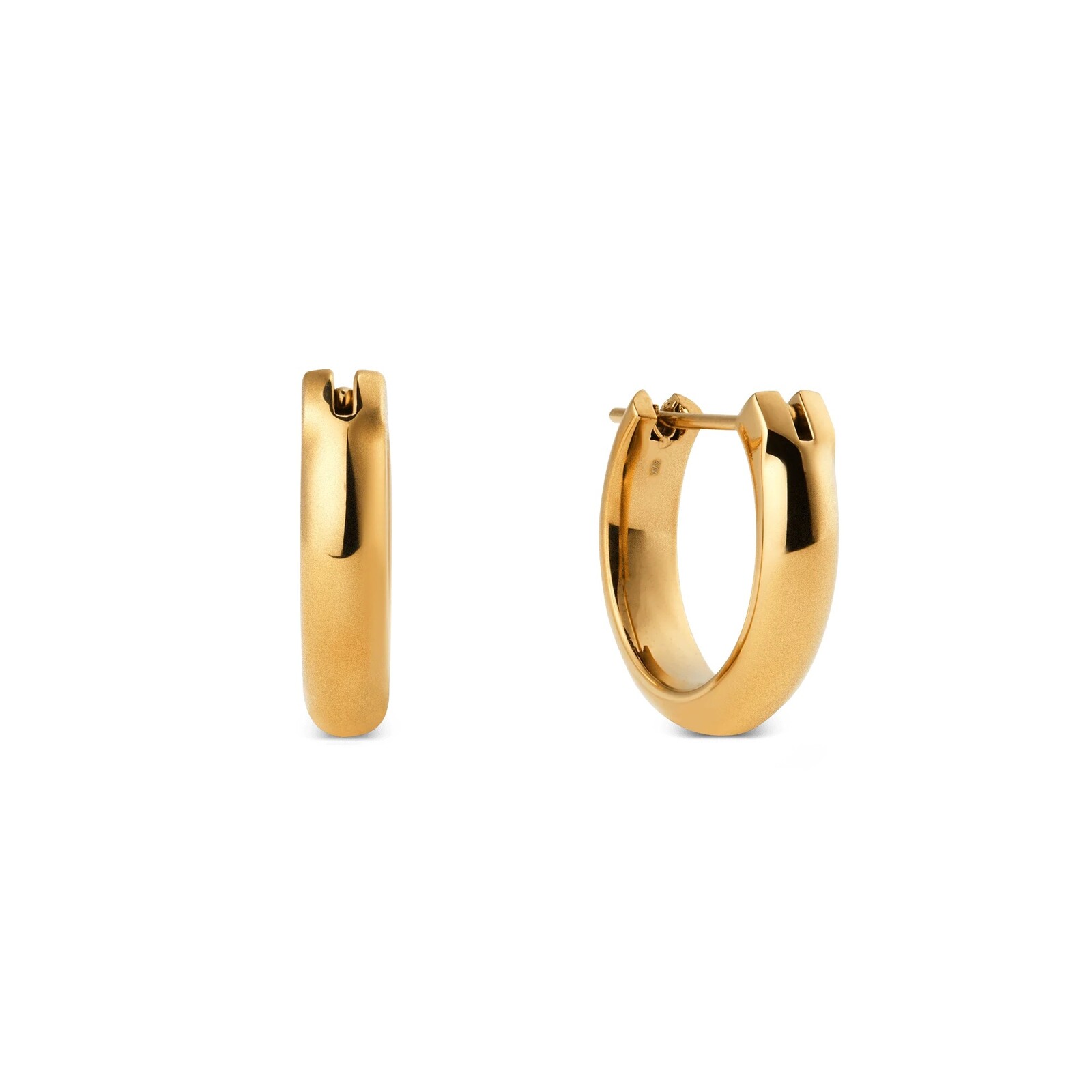 Daniel Wellington Elegantní pozlacené kruhy z oceli Arch DW0040194 1,2 cm