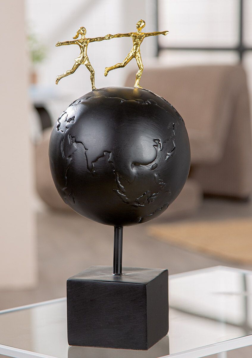 Gilde Socha Země s párem Around the World, 34 cm
