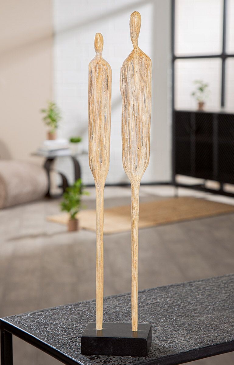 Gilde Dřevěná dekorace postavy Two, 46 cm