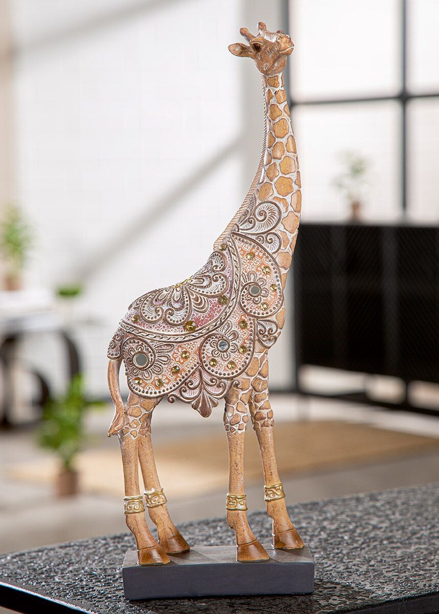 Gilde Dekorativní žirafa zrcadlo Elodie, 36 cm