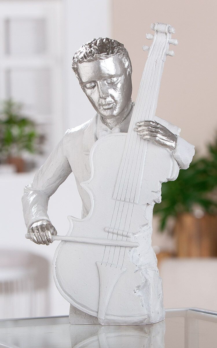 Gilde Socha muže s kontrabasem Musician, 31 cm