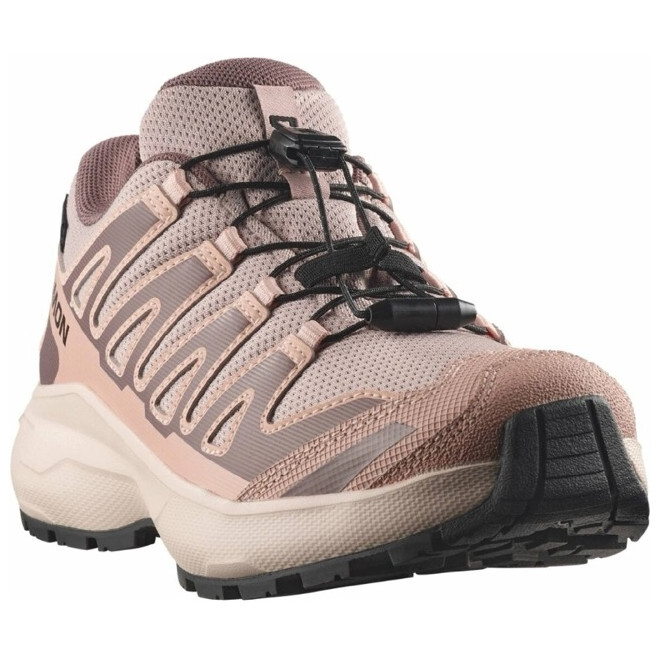 Dětské boty Salomon Xa Pro Wp J Oxford Tan-Tapioca-Black Velikost bot (EU): 36 / Barva: béžová