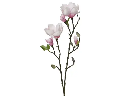 Umělá květina Magnolie 76 cm, růžová