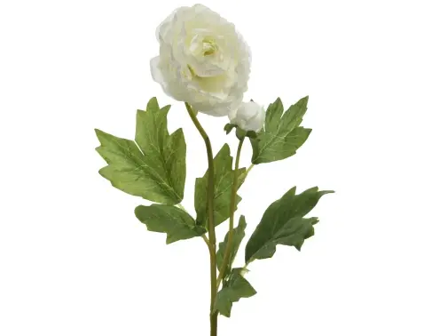 Umělá květina Kamélie 57 cm, krémová