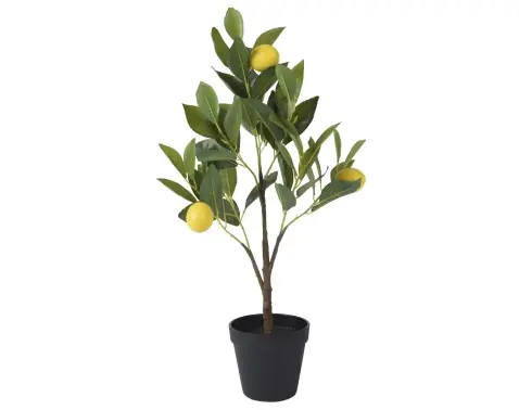 Umělá rostlina Citrónovník v květináči, 60 cm