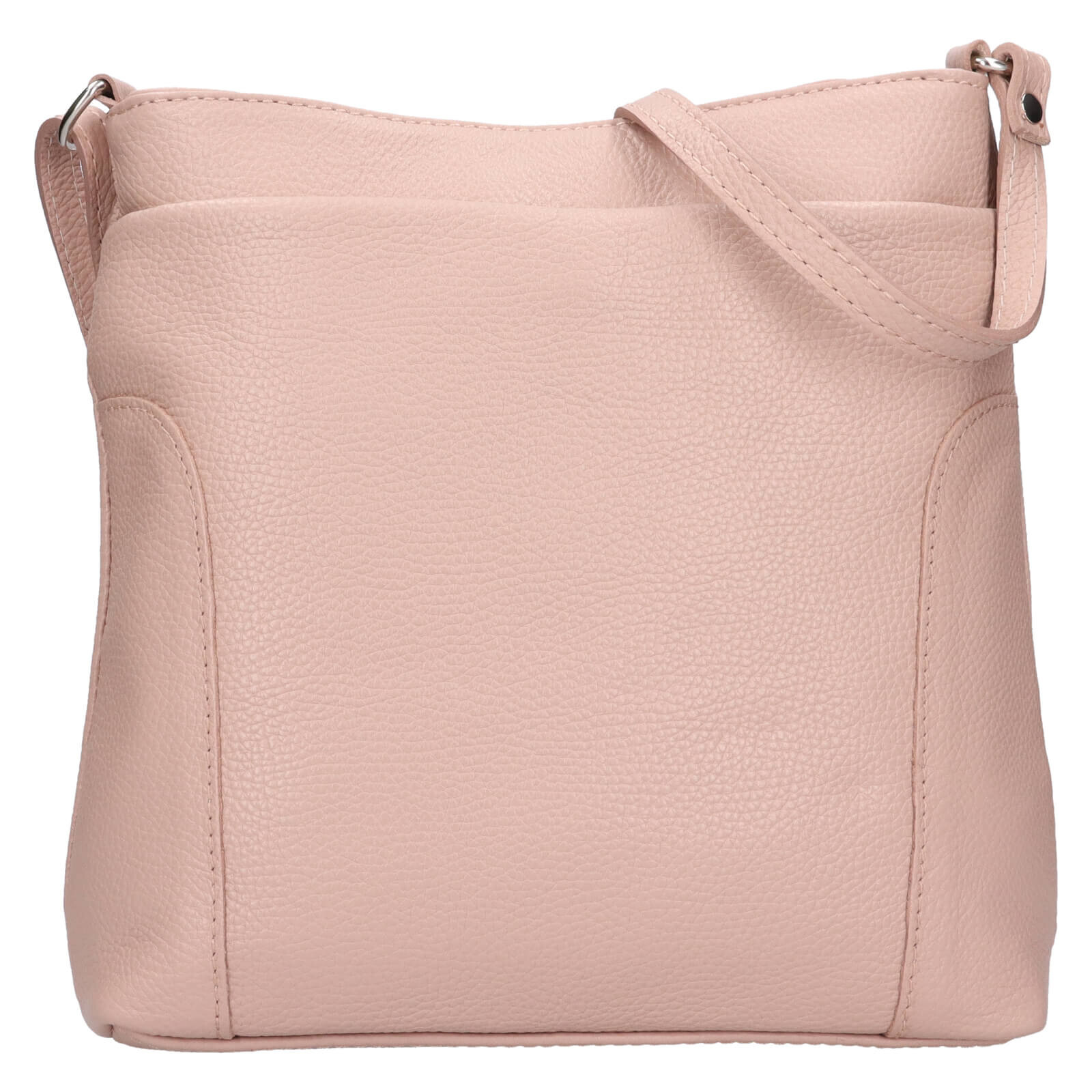 Dámská kožená crossbody kabelka Italia Emma - světle růžová