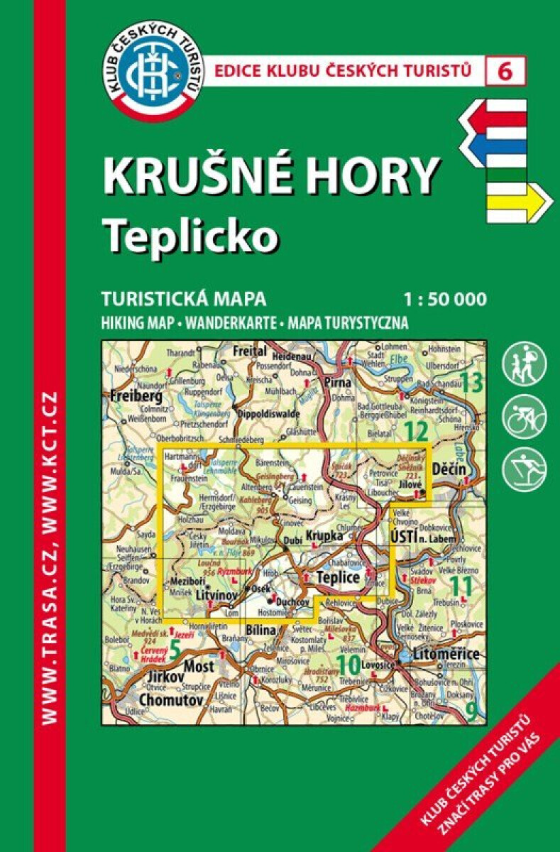 KČT 6 Krušné hory-Teplicko 1:50 000 / Turistická mapa, 7. vydání 2026