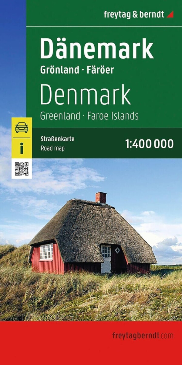 Dánsko (Grónsko, Faerské ostrovy) 1:400 000 / automapa