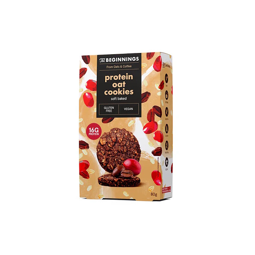 THE BEGINNINGS Sušenky ovesné proteinové s kakaem 80 g