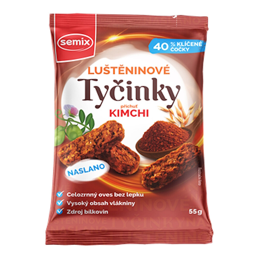 SEMIX Luštěninové tyčinky kimchi bez lepku 55 g