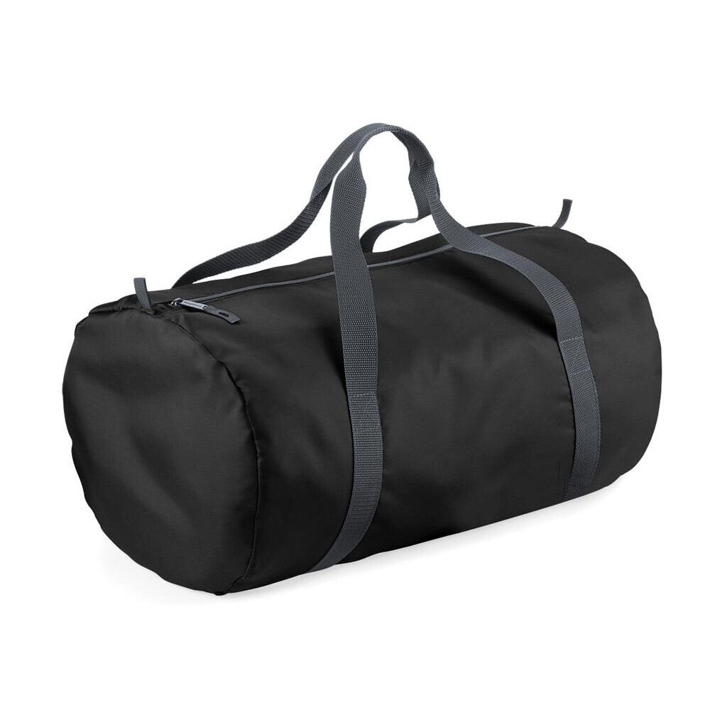 Cestovní taška BagBase Packaway Barrel Bag 32 l - černá