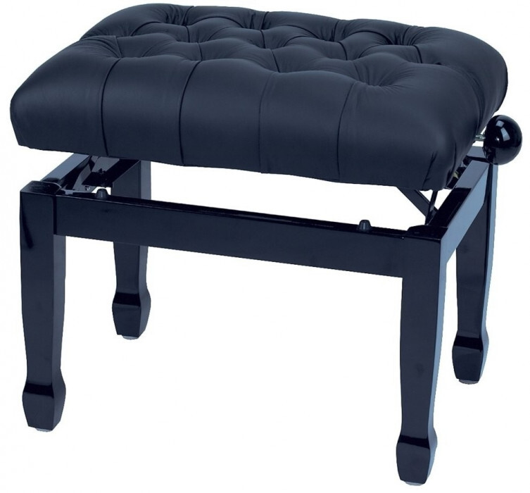 Gewa Piano Bench Deluxe XL 130.310 Black High Gloss