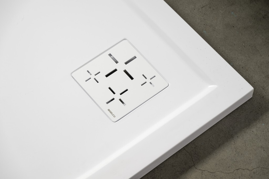 GELCO Čtvercová krytka sifonu bílá, KSM107W KSM107W