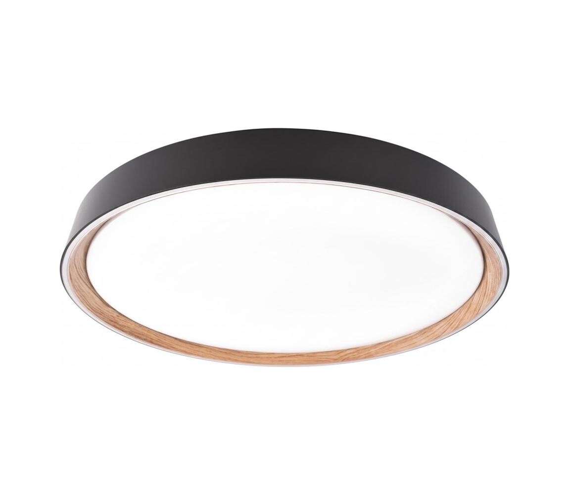 LED Stm stropní svítidlo ILVI LED/30W/230V 2700-6500K pr. 40 cm černá/béžová+DO ZM5116