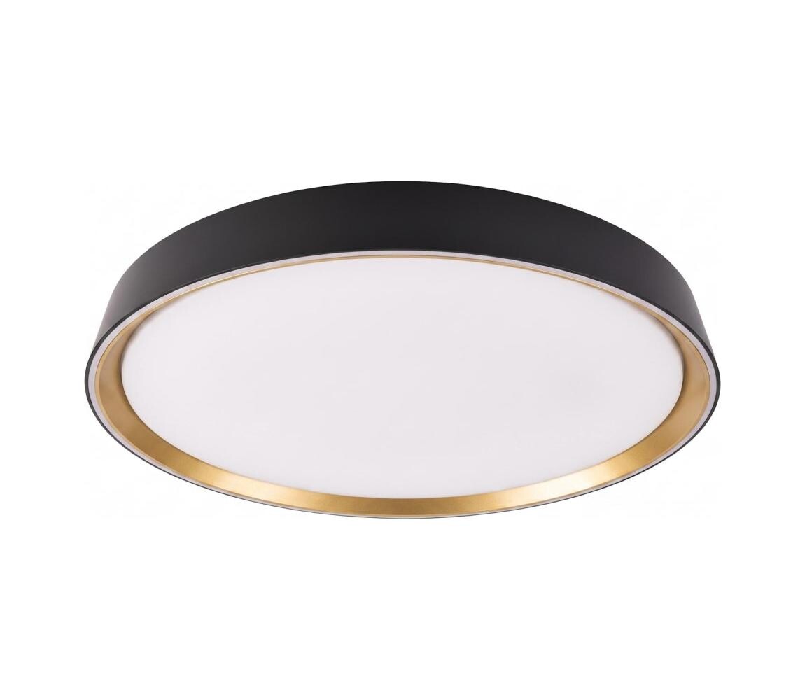 LED Stm stropní svítidlo ILVI LED/45W/230V 2700-6500K pr. 50 cm černá/béžová+DO ZM5117