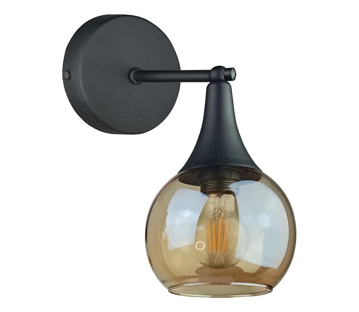 Keter Lighting Nástěnné svítidlo STAR 1xE27/60W/230V černá/kouřová béžová 2843