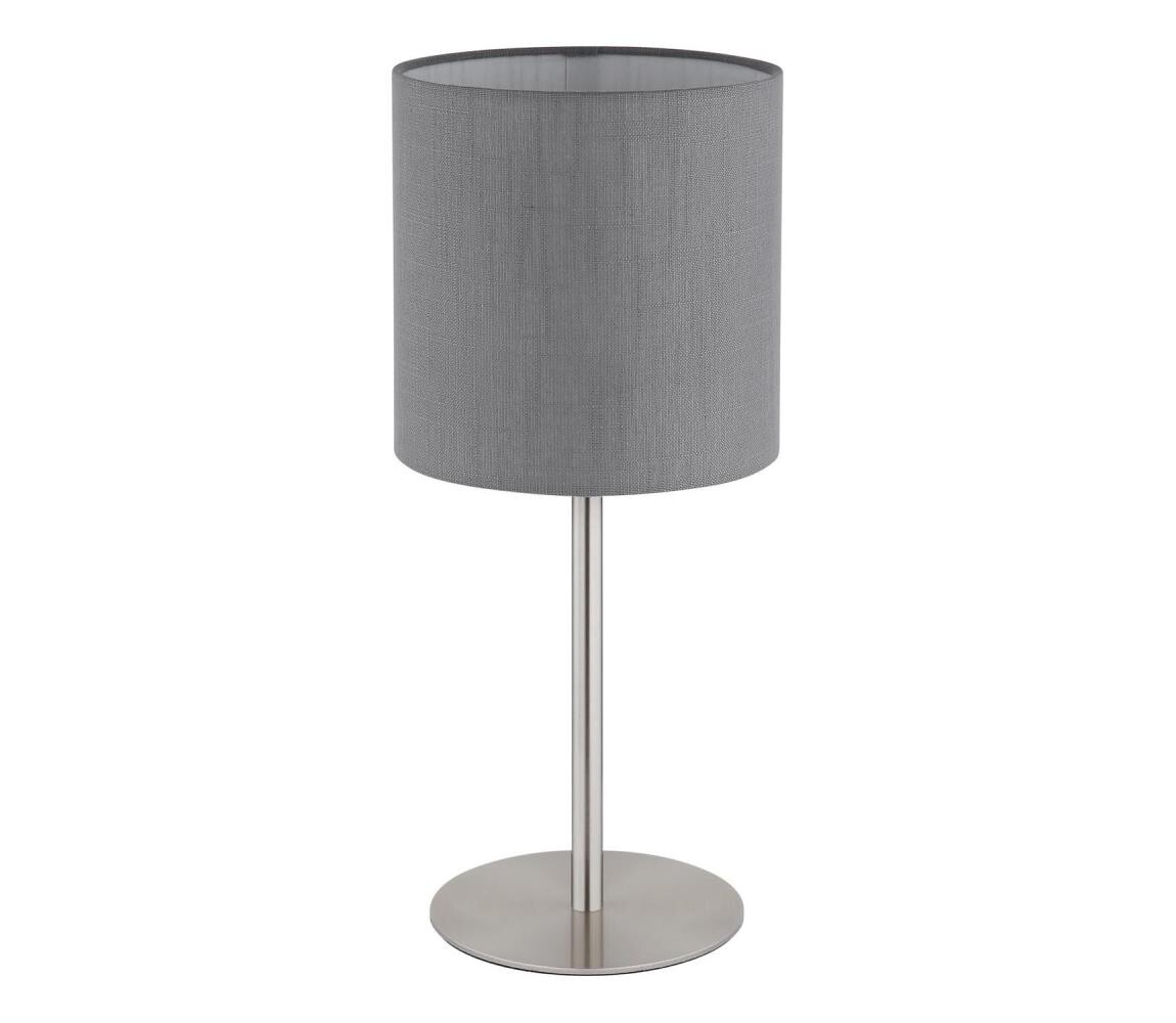 Globo 21440G - Stolní lampa BENSON 1xE27/40W/230V šedá 21440G