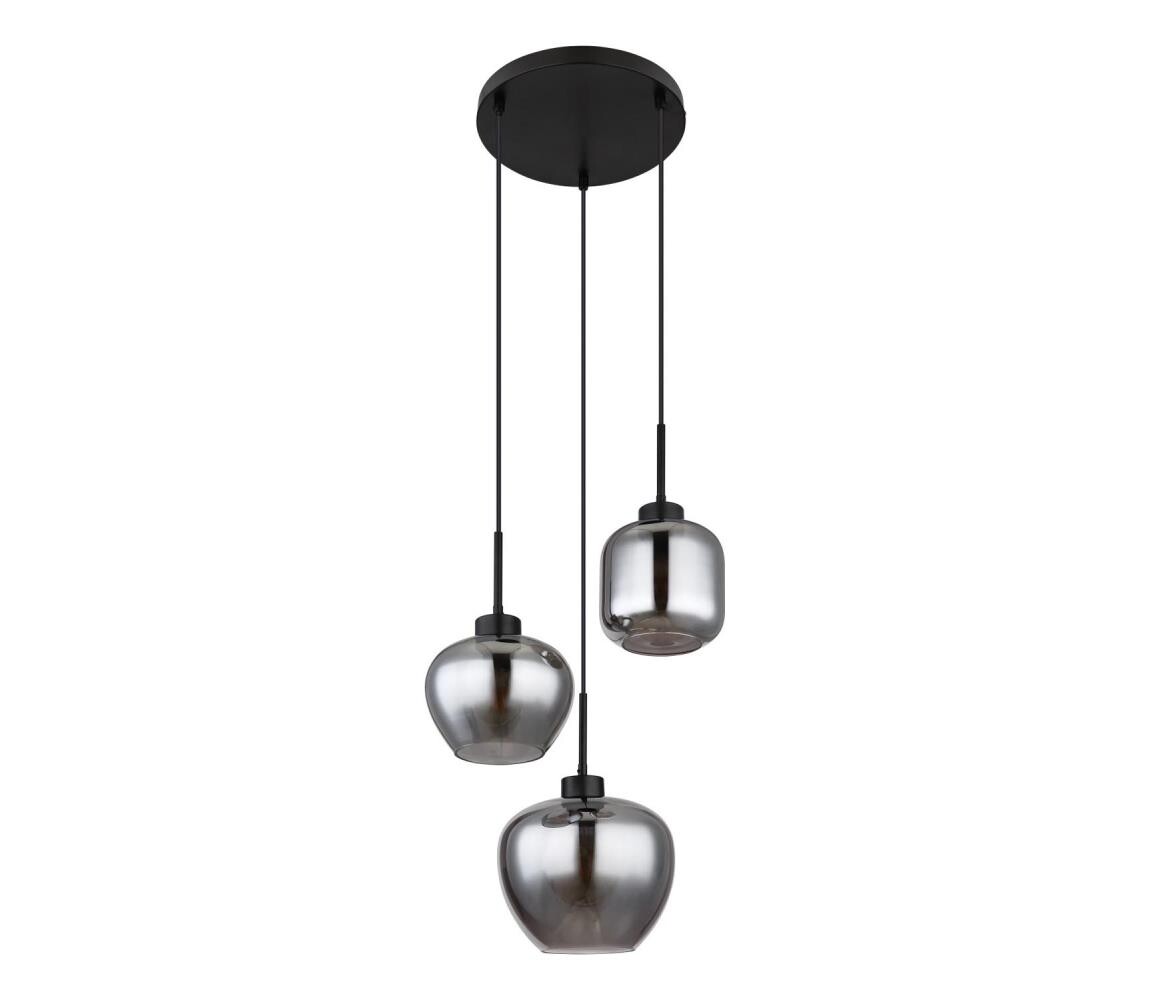 Globo 15549-3SH - Lustr na lanku MATT 3xE27/40W/230V černá 15549-3SH
