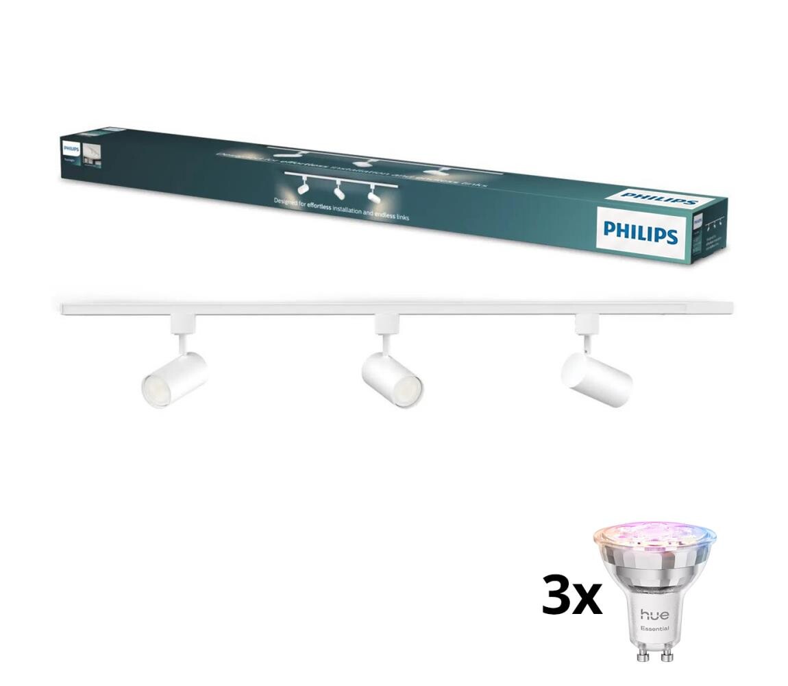 Philips-LED Stm. bodové svítidlo v l.sys.  EASYLINK HUE 3xGU10/4,7W/230V 1m bílá P7612+3xP7029