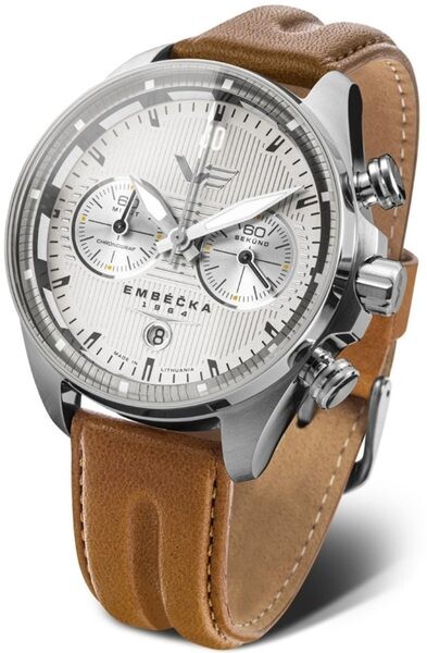 Vostok Europe Limitovaná edice Embéčka Chrono Line 6S21-325A491 - hnědý kožený řemínek