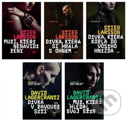 Milénium 01-05 (Komplet) - Stieg Larsson, David Lagercrantz