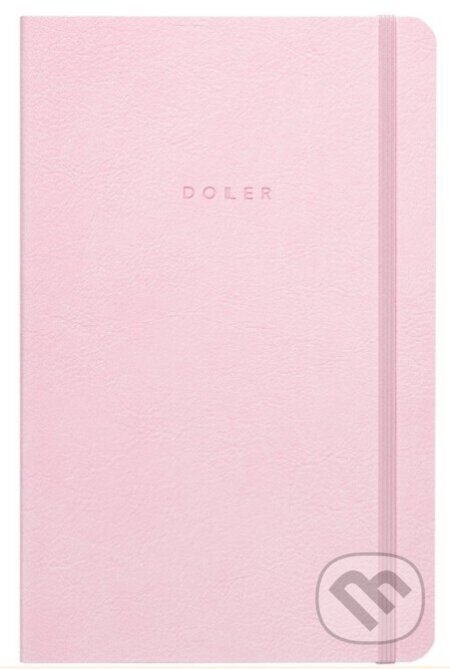 DOLLER Notes (bodkovaný/tečkovaný - ružový/růžový)