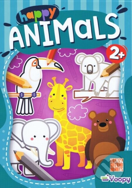 Happy Animals - omaľovánka