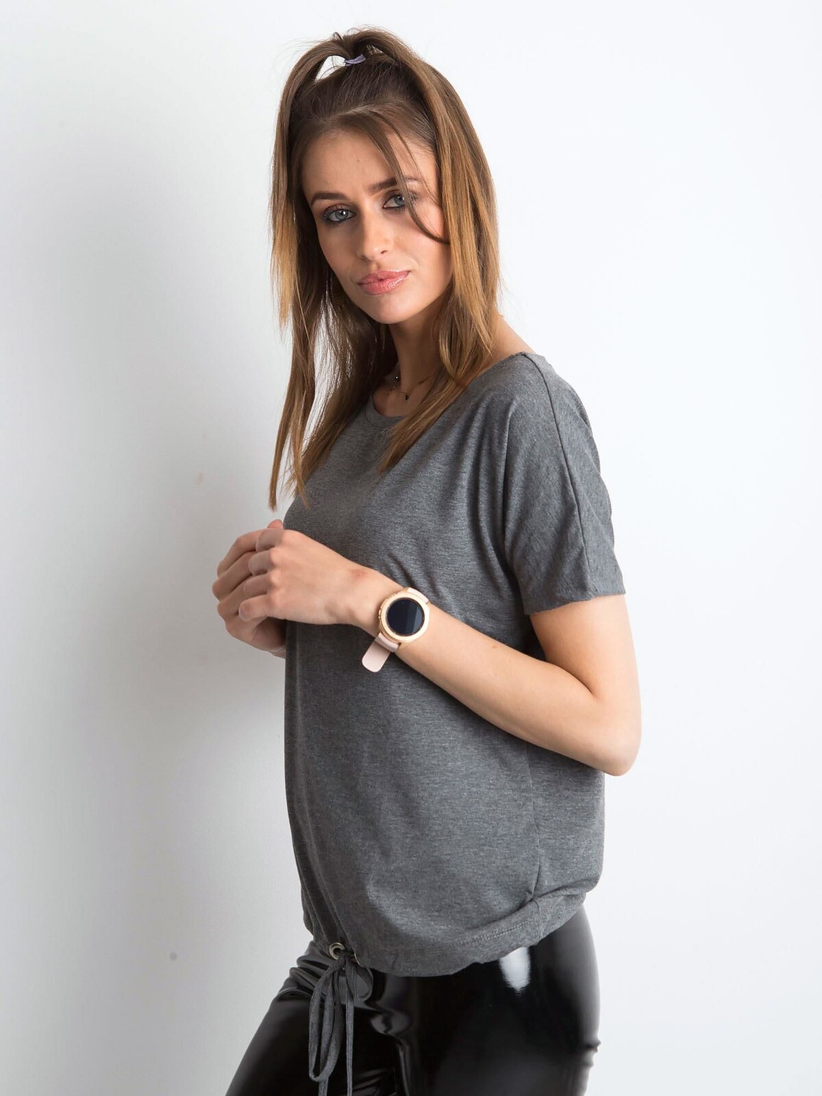 Dámské tričko Fashionhunters Cotton