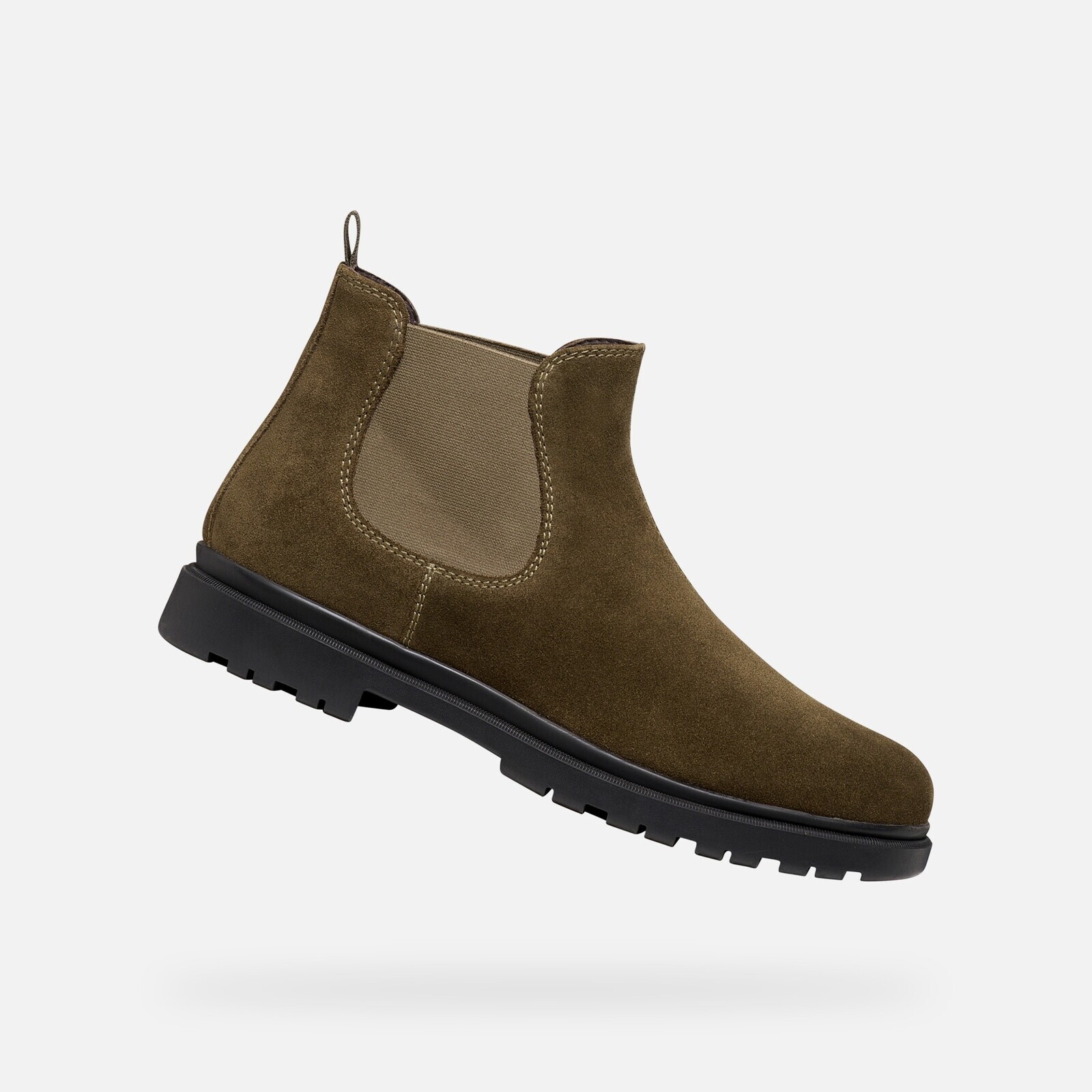 Khaki kotníkové boty Geox Andalo pro muže