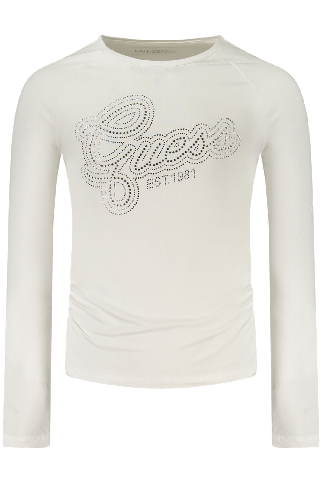 GUESS JEANS triko s dlouhým rukávem pro dívky, bílé