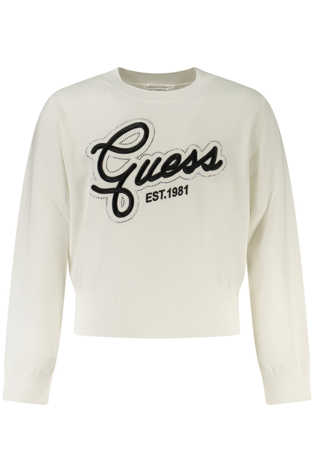 GUESS JEANS bílý svetr pro dívky