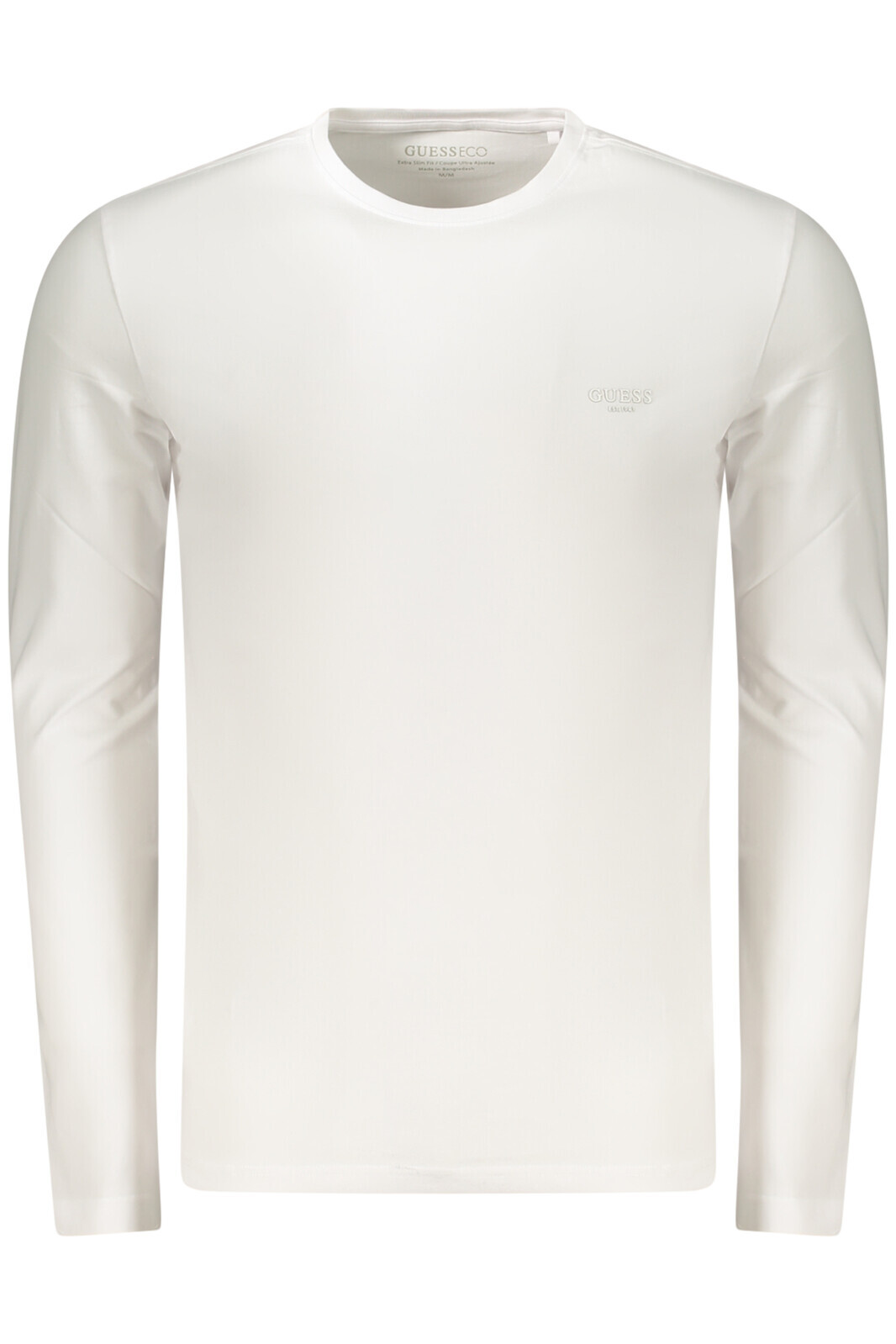 GUESS JEANS MEN'S LONG-SLEEVED T-SHIRT WHITE