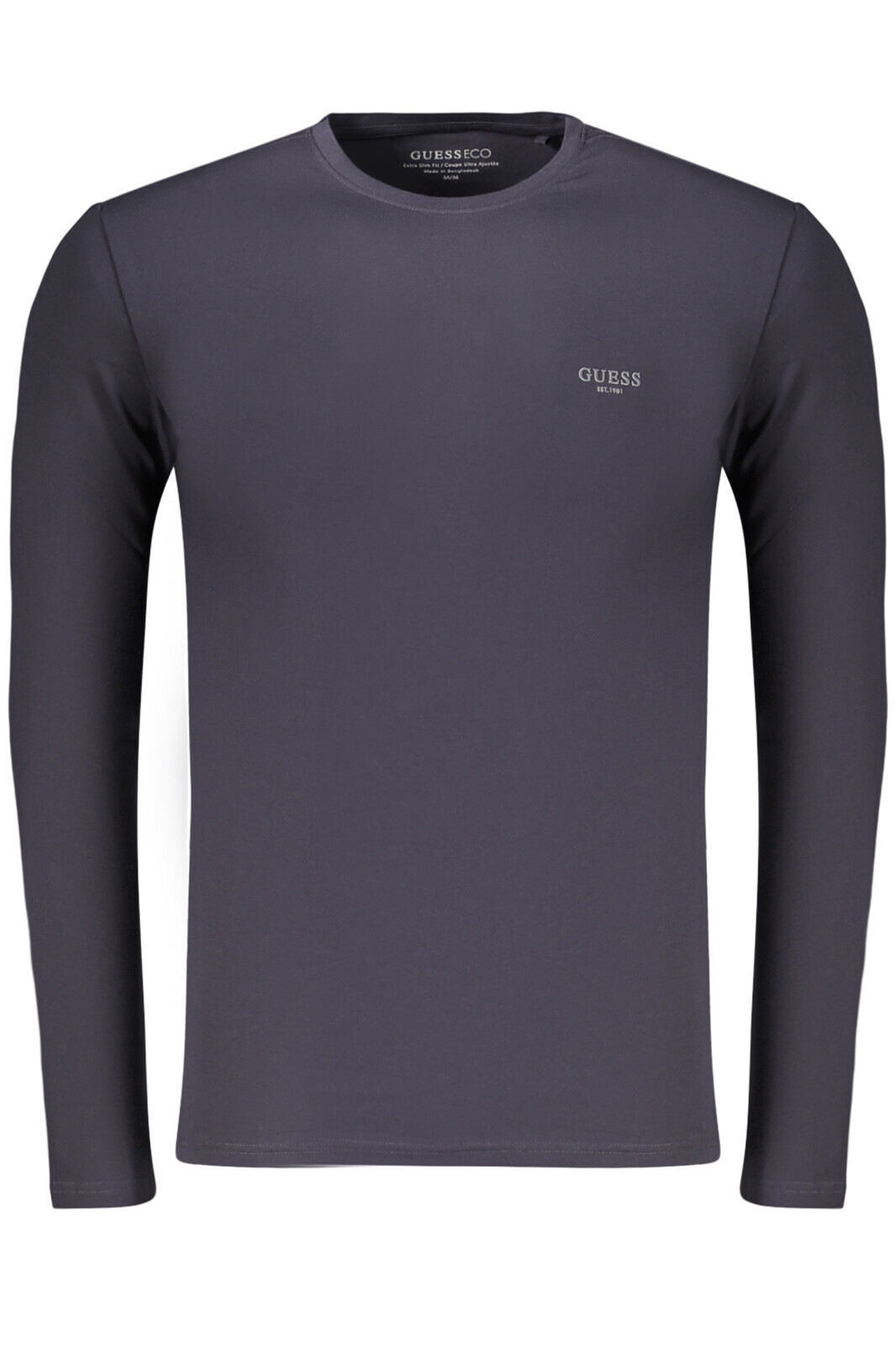 Pánské triko GUESS JEANS s dlouhým rukávem modré