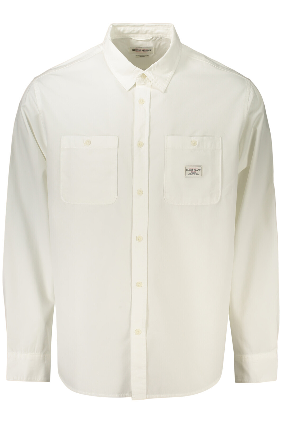 Pánská košile GUESS JEANS s dlouhým rukávem bílá