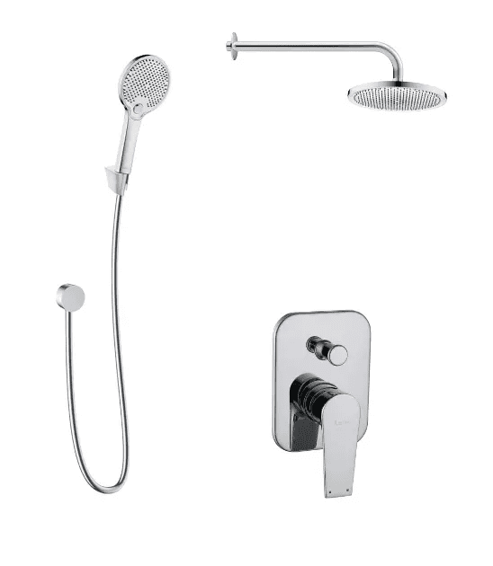 kielle 20623SP120 - Sprchový set s baterií pod omítku, pro 2 spotřebiče, s příslušenstvím EcoSpare a tělesem, chrom